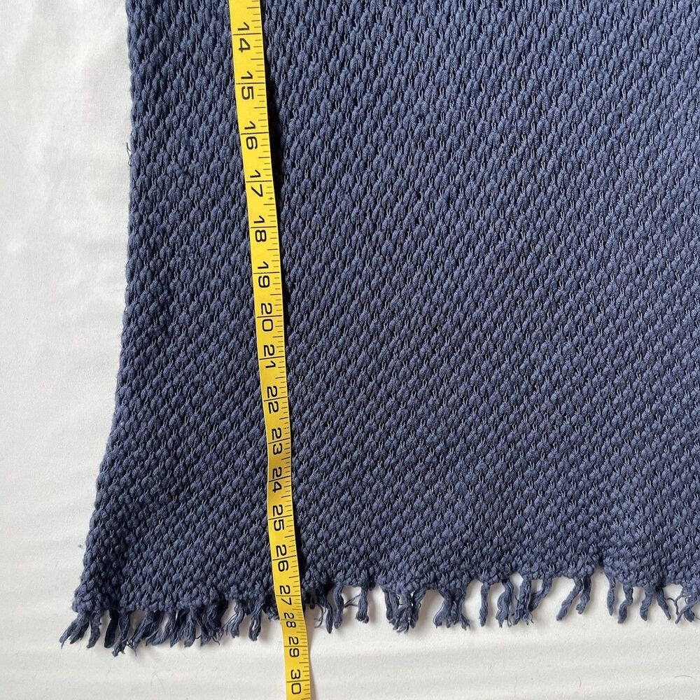 Tommy Bahama Women L Harbor Cliff Tunic Sweater 3/4 Sleeve Wool Blend Fringe Hem - Picture 8 of 11